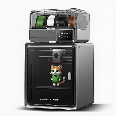 Anycubic Kobra S1 Combo V2 3 Boyutlu Yazıcı 4 Renkli Multicolor 3D - 1