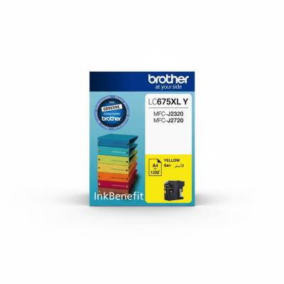 Brother LC675XL Y Sarı (Yellow) Orijinal Mürekkep Kartuşu - 1.200 Sayfa - 1