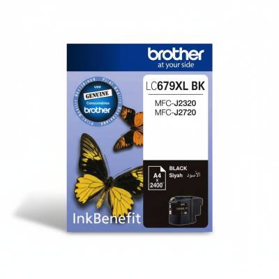 Brother LC679XL BK Siyah Orijinal Mürekkep Kartuşu - 2.400 Sayfa - 1