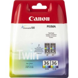 Canon CLI-36 Renkli Orjinal Kartuş İkili Paket - Canon