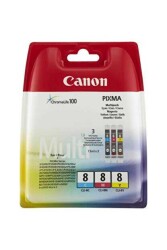 Canon CLI-8C/CLI-8M/CLI-8Y Orjinal Kartuş Avantaj Paketi - Canon