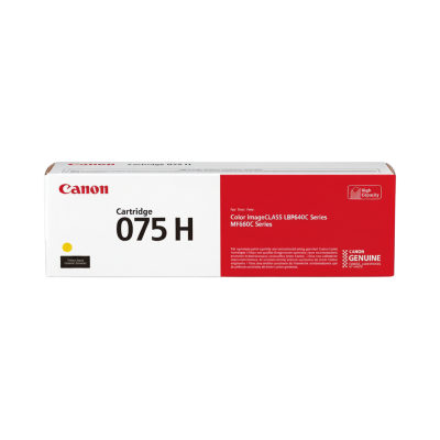 Canon CRG-075H 6366C002 Sarı Yüksek Kapasiteli Orijinal Toner - 1