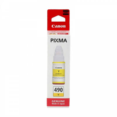 Canon GI-490 Sarı Orijinal Şişe Mürekkep - 1