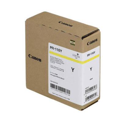 Canon PFI-110Y Sarı Orjinal Kartuş - 1