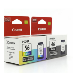 Canon PG46-CL56 Siyah ve Renkli Kartuşlu Avantajlı Paketi - Canon