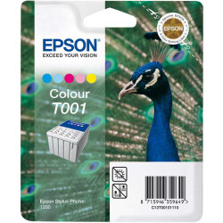 Epson T001-C13T00101120 Renkli Orjinal Kartuş - Epson