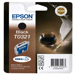 Epson T0321-C13T03214020 Siyah Orjinal Kartuş - Epson