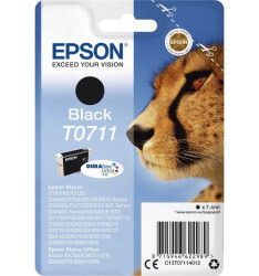Epson T0711-C13T07114021 Siyah Orjinal Kartuş - Epson