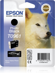 Epson T0961-C13T09614020 Siyah Orjinal Kartuş - Epson