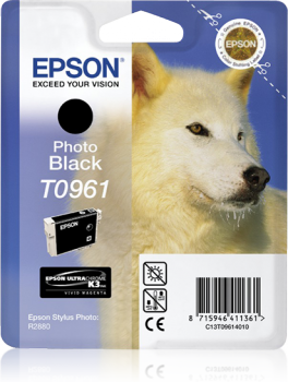 Epson T0961-C13T09614020 Siyah Orjinal Kartuş - 1
