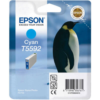 Epson T5592-C13T55924020 Mavi Orjinal Kartuş - 1