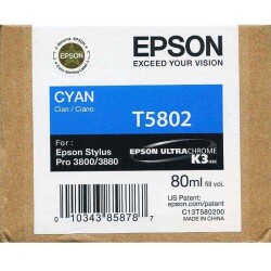 Epson T5802-C13T580200 Mavi Orjinal Kartuş - Epson