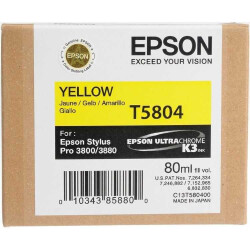 Epson T5804-C13T580400 Sarı Orjinal Kartuş - Epson