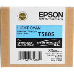 Epson T5805-C13T580500 Açık Mavi Orjinal Kartuş - Epson