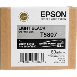 Epson T5807-C13T580700 Açık Siyah Orjinal Kartuş - Epson