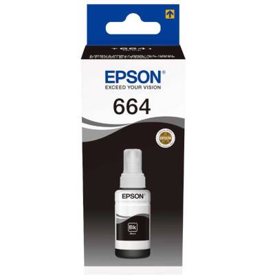 Epson 664 T6641 C13T66414A Siyah Orijinal Şişe Mürekkep - 1