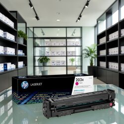 HP 203X CF543X Kırmızı Yüksek Kapasiteli Orijinal Toner - 3