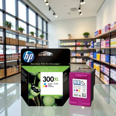 HP 300XL Renkli Orijinal Mürekkep Kartuş CC644E - 3
