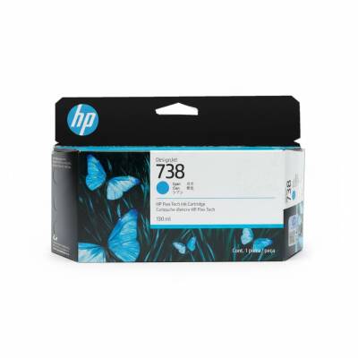 HP 498N5A 738 Mavi Orijinal Kartuş DesignJet T850 T950 - 1
