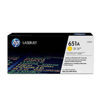 Hp 651A-CE342A Sarı Orjinal Toner - 1