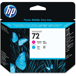 Hp 72-C9383A Orjinal Kırmızı Ve Mavi Baskı Kafası - Hp