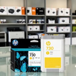 HP 730 P2V64A Sarı Orijinal Kartuş 130 ml - 3