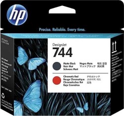Hp 744-F9J88A Mat Siyah-Kromatik Kırmızı Orjinal Baskı Kafası - Hp