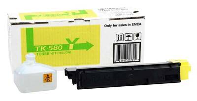 Kyocera TK-580/1T02KTANL0 Sarı Orjinal Toner - 1